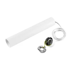Lámpara colgante CAN, blanca, altura 35 cm, Ø 6 cm, metal, GU10