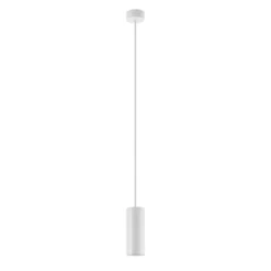 Lámpara colgante CAN, blanca, altura 15 cm, Ø 6 cm, metal, GU10