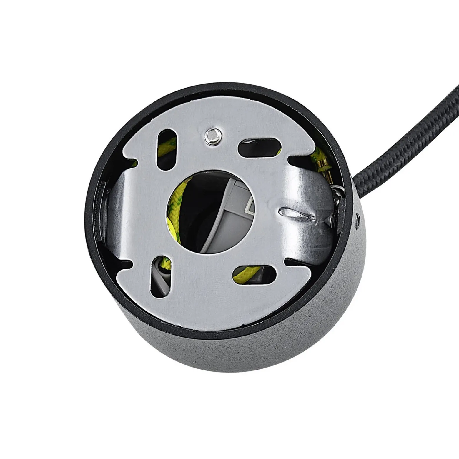 Lámpara colgante CAN, negro, altura 35 cm, Ø 6 cm, metal, GU10