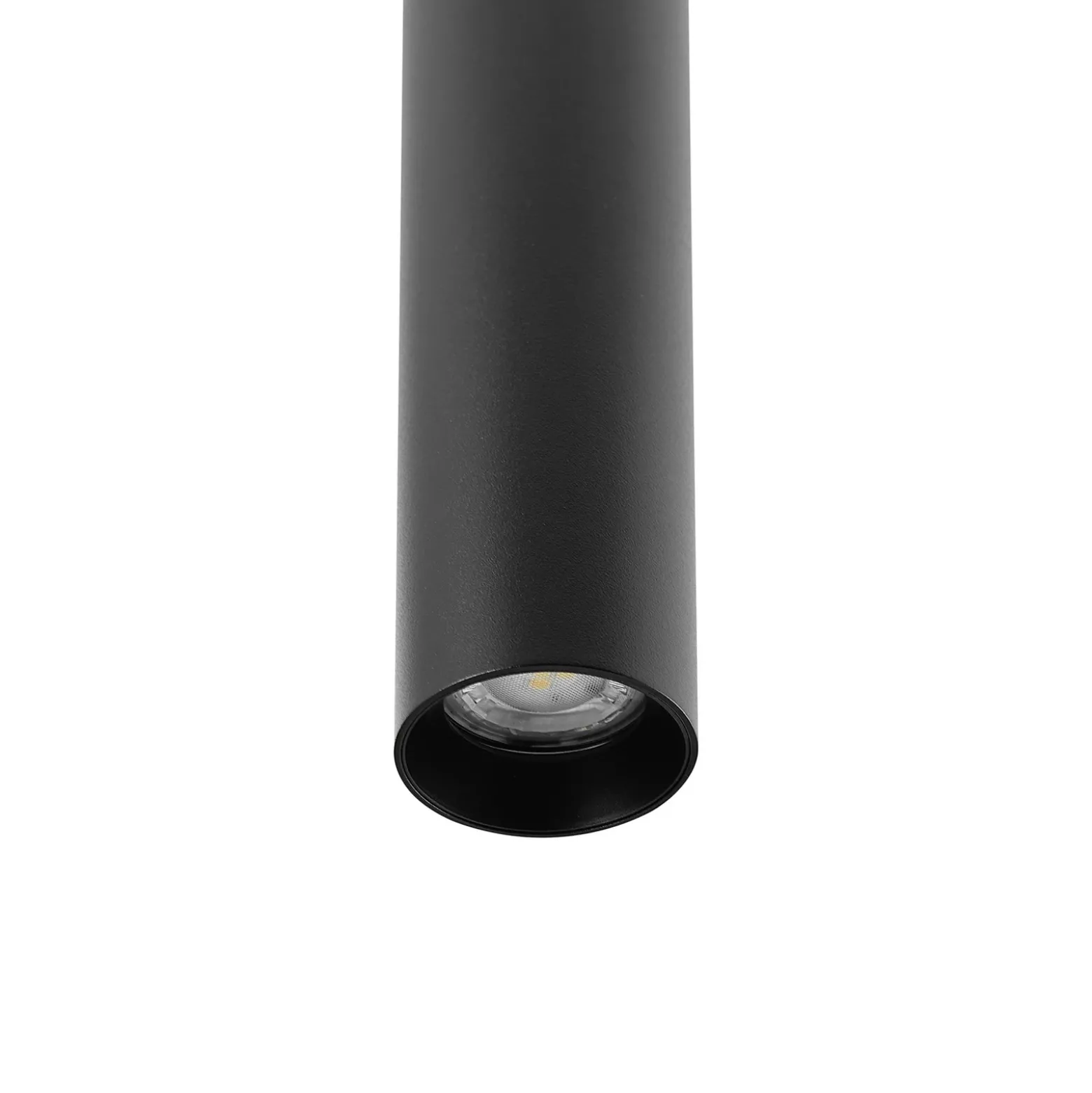 Lámpara colgante CAN, negro, altura 35 cm, Ø 6 cm, metal, GU10