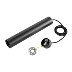 Lámpara colgante CAN, negro, altura 35 cm, Ø 6 cm, metal, GU10
