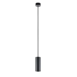 Lámpara colgante CAN, negro, altura 15 cm, Ø 6 cm, metal, GU10