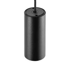 Lámpara colgante CAN, negro, altura 15 cm, Ø 6 cm, metal, GU10