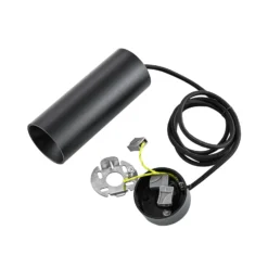 Lámpara colgante CAN, negro, altura 15 cm, Ø 6 cm, metal, GU10