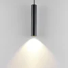 Lámpara colgante CAN, negro, altura 35 cm, Ø 6 cm, metal, GU10