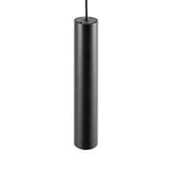 Lámpara colgante CAN, negro, altura 35 cm, Ø 6 cm, metal, GU10