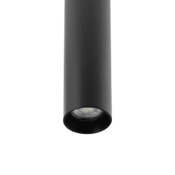 Lámpara colgante CAN, negro, altura 35 cm, Ø 6 cm, metal, GU10