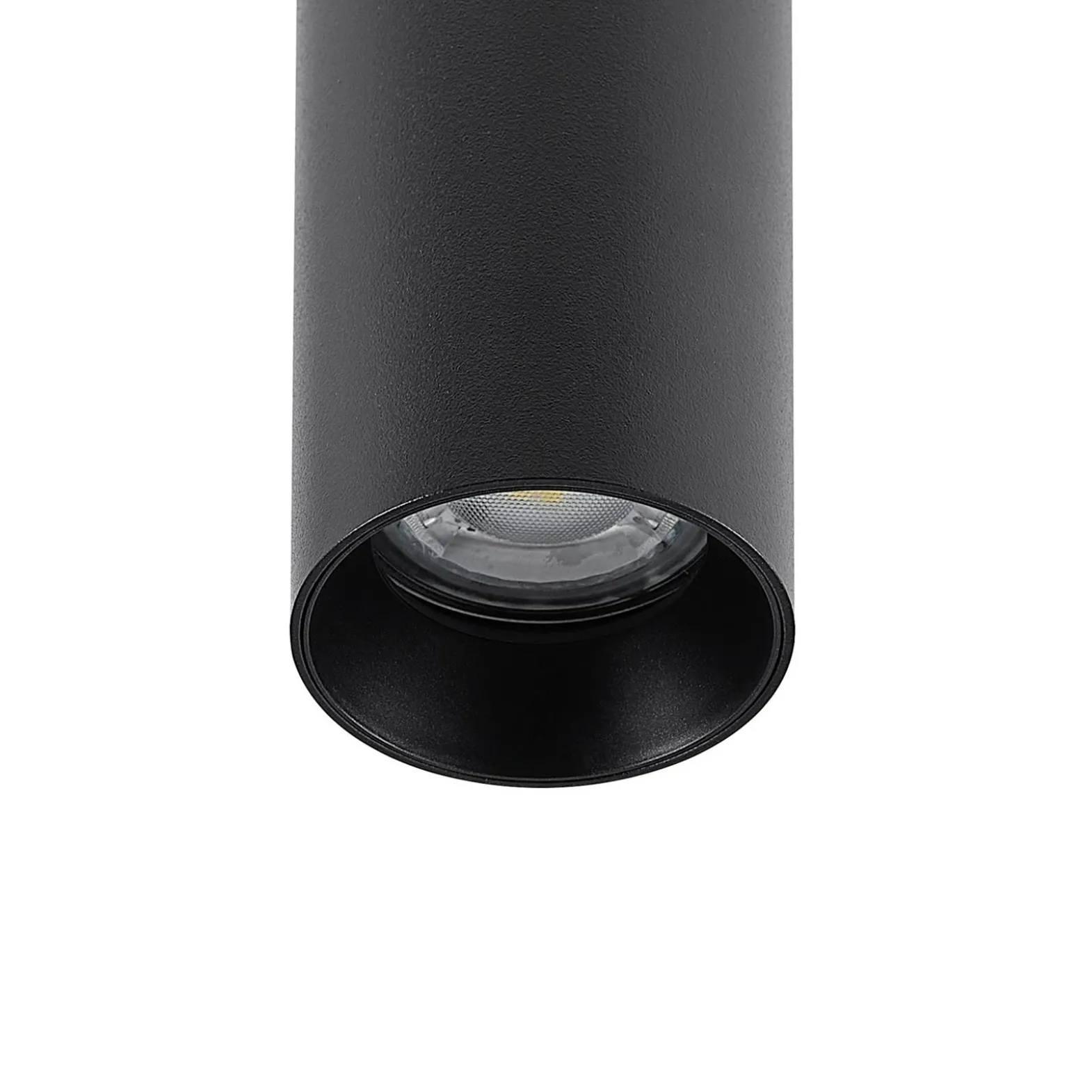 Lámpara colgante CAN, negro, altura 15 cm, Ø 6 cm, metal, GU10