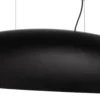 Lámpara colgante Canoe V, negro/dorado