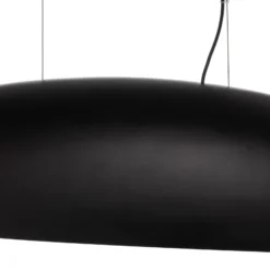 Lámpara colgante Canoe V, negro/dorado