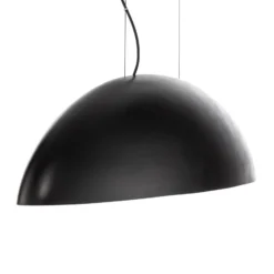 Lámpara colgante Canoe V, negro/dorado
