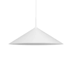 Lámpara colgante Capital, blanca, 1 luz, Ø 60 cm, GX53