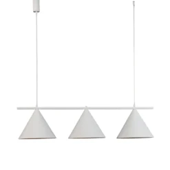 Lámpara colgante Capital, blanca, 3 luces, Ø 32 cm, GX53