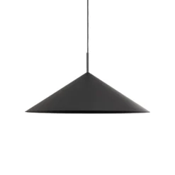 Lámpara colgante Capital, negra, 1 luz, Ø 60 cm, GX53