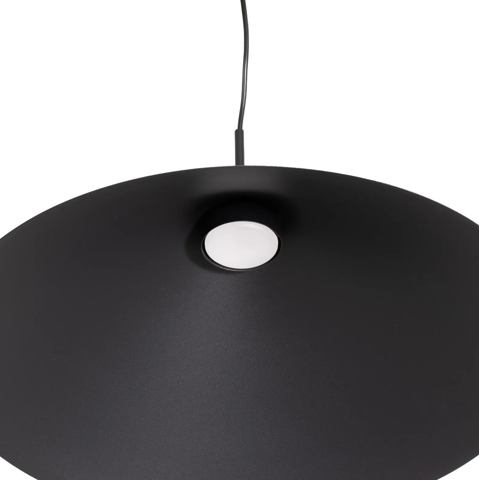 Lámpara colgante Capital, negra, 1 luz, Ø 60 cm, GX53