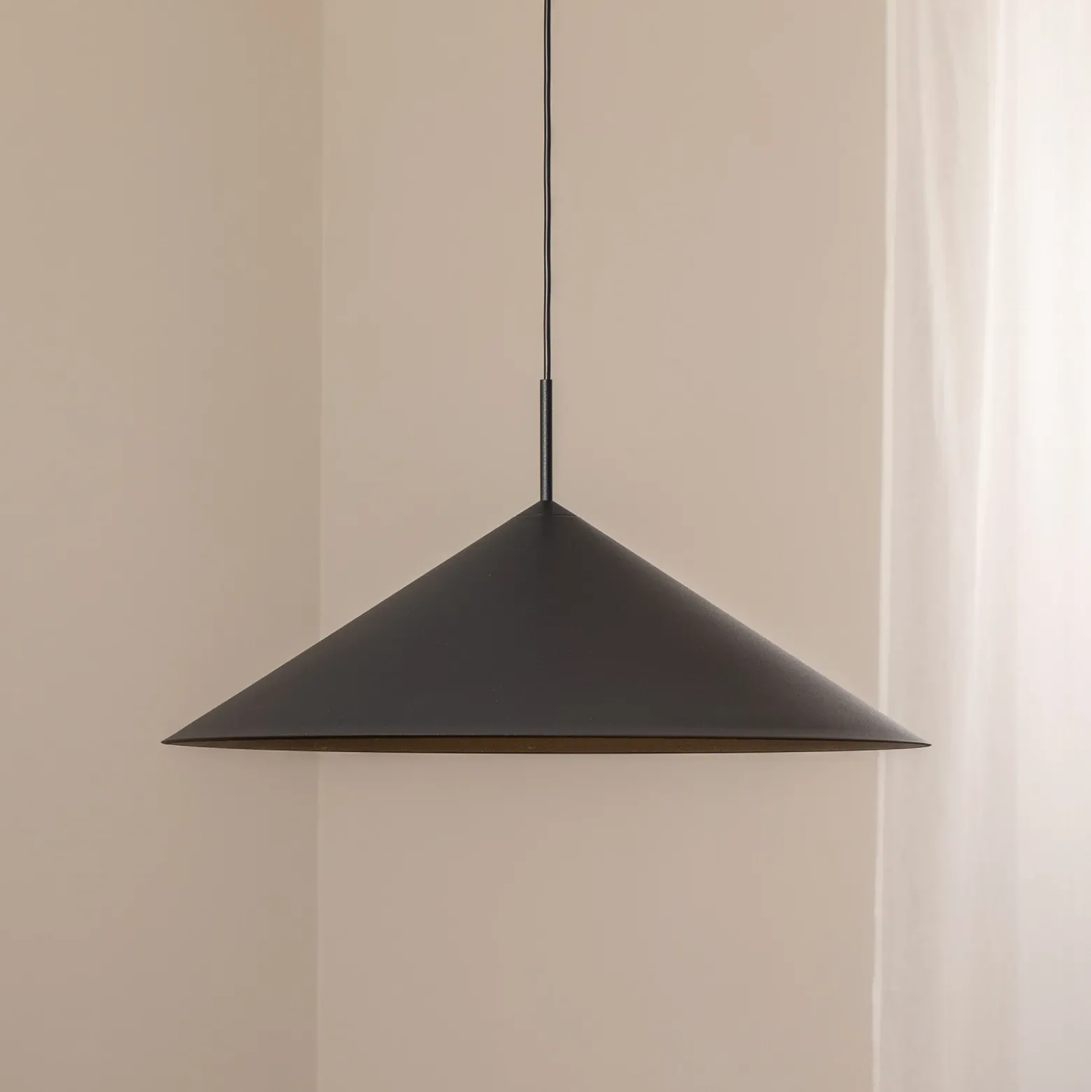 Lámpara colgante Capital, negra, 1 luz, Ø 60 cm, GX53
