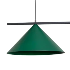 Lámpara colgante Capital, verde, 2 luces, Ø 46 cm, GX53