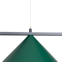 Lámpara colgante Capital, verde, 2 luces, Ø 46 cm, GX53