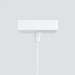 Lámpara colgante Carbon, blanca, Ø 6 cm, aluminio