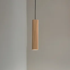 Lámpara colgante Carbon, color dorado, Ø 6 cm, aluminio