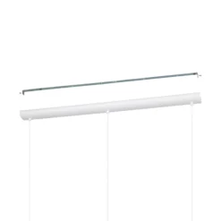 Lámpara colgante Carlton 1, 3 luces, blanco-dorado