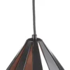 Lámpara colgante Carlton negro-cobre Ø 31 cm