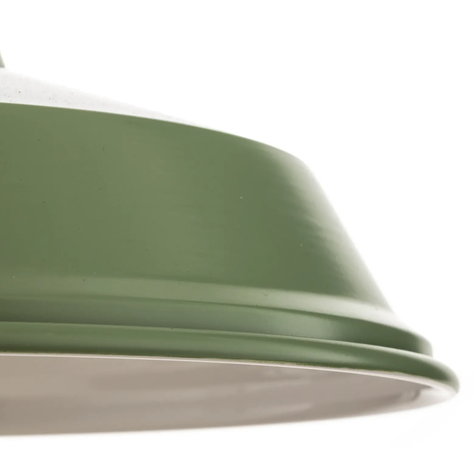 Lámpara colgante Class de metal, verde/blanco