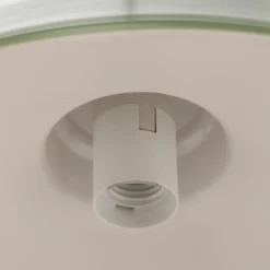Lámpara colgante Class de metal, verde/blanco