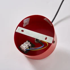 Lámpara colgante CLASS, rojo/blanco, Ø 36 cm, metal