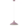 Lámpara colgante Claus, morado/blanco, Ø 35 cm, metal