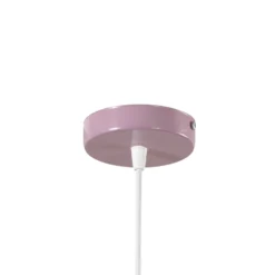 Lámpara colgante Claus, morado/blanco, Ø 35 cm, metal