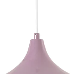 Lámpara colgante Claus, morado/blanco, Ø 35 cm, metal
