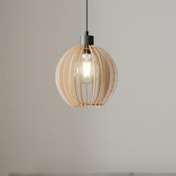 Lámpara colgante Clay, contrachapado de abedul, Ø 23 cm