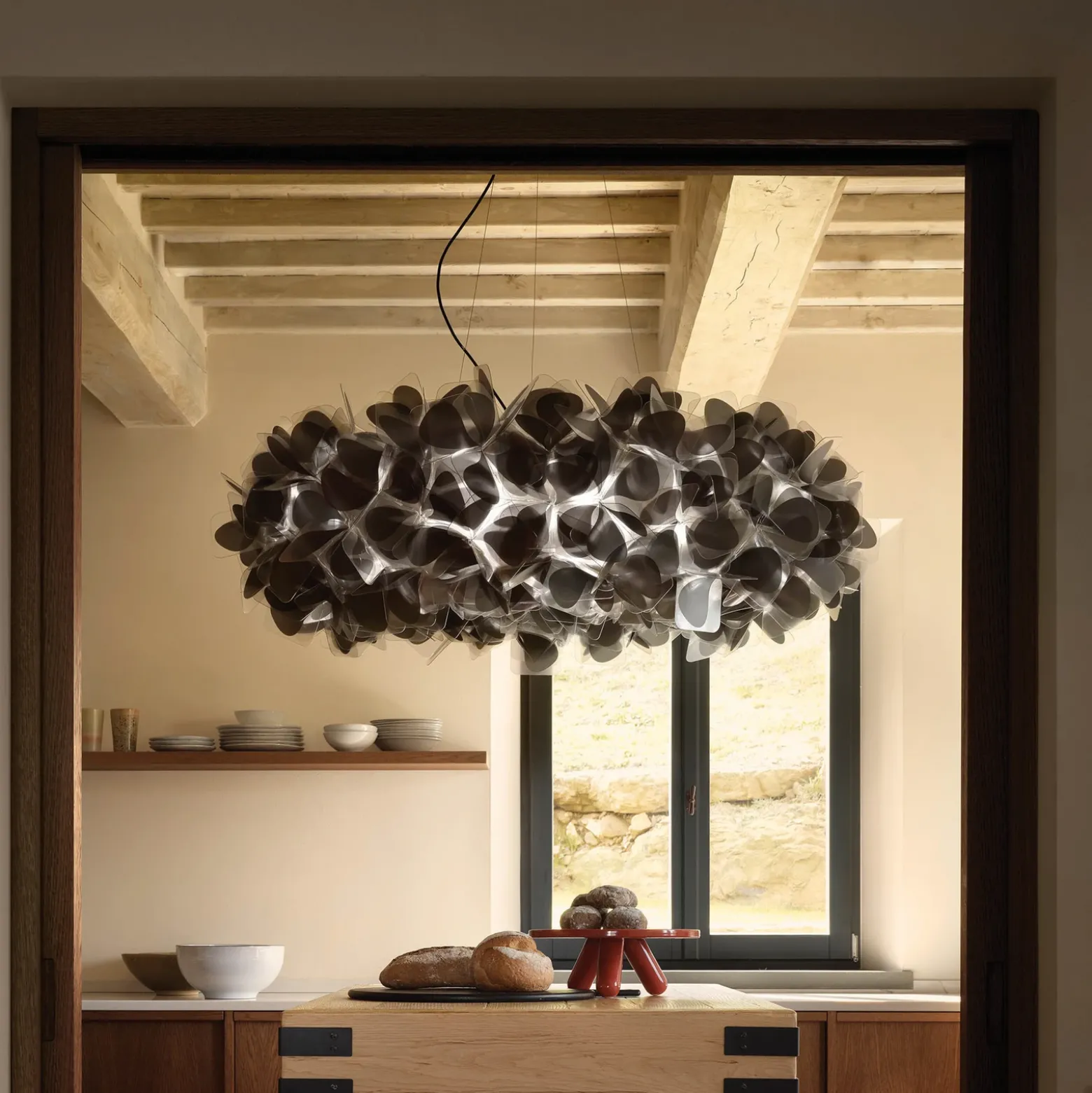 Lámpara colgante Clizia MAMA NON MAMA de Slamp, Ø 78 cm, negra