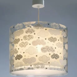 Lámpara colgante CLOUDS de Dalber para habitaciones infantiles, gris