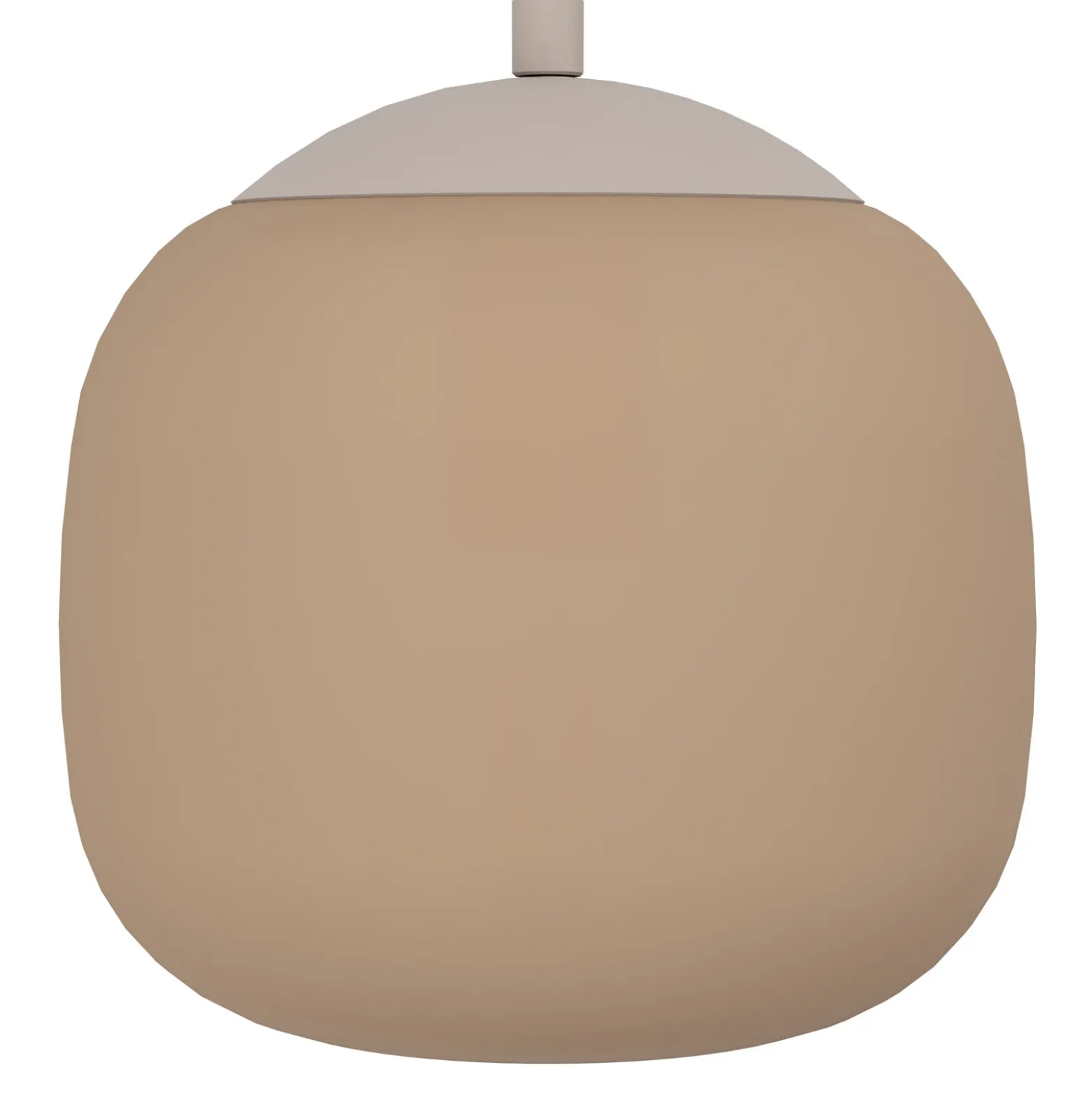 Lámpara colgante Cominio topo/arena, 3 luces