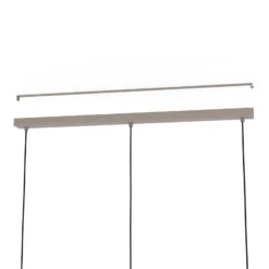 Lámpara colgante Cominio topo/arena, 3 luces