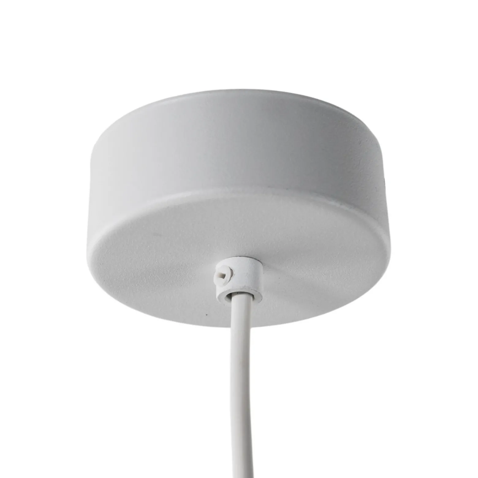 Lámpara colgante Cono, blanca, Ø 27 cm, acero, 1 luz