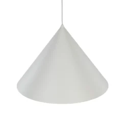 Lámpara colgante Cono, 1 luz, Ø 50 cm, beige, E27