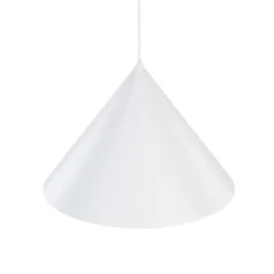 Lámpara colgante Cono, 1 luz, Ø 50 cm, blanco, E27