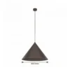 Lámpara colgante Cono, 1 luz, Ø 50 cm, marrón, E27