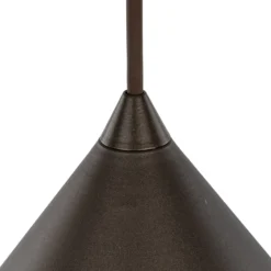 Lámpara colgante Cono, 1 luz, Ø 50 cm, marrón, E27