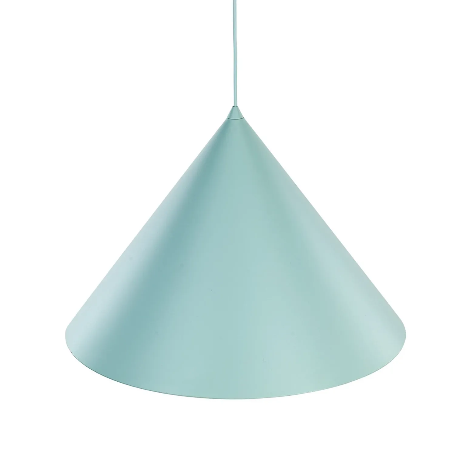 Lámpara colgante Cono, 1 luz, Ø 50 cm, menta, E27