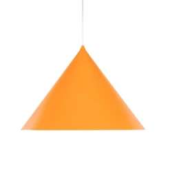 Lámpara colgante Cono, 1 luz, Ø 50 cm, naranja, E27