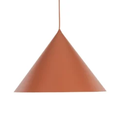 Lámpara colgante Cono, 1 luz, Ø 50 cm, terracota, E27