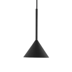 Lámpara colgante Cono Mini, 1 luz, Ø 12 cm, negro GU10