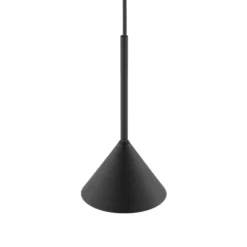 Lámpara colgante Cono Mini, 1 luz, Ø 12 cm, negro GU10