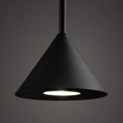 Lámpara colgante Cono Mini, 1 luz, Ø 12 cm, negro GU10