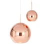 Lámpara colgante Copper Round de Tom Dixon, Ø 25 cm, cobre