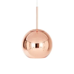 Lámpara colgante Copper Round de Tom Dixon, Ø 25 cm, cobre